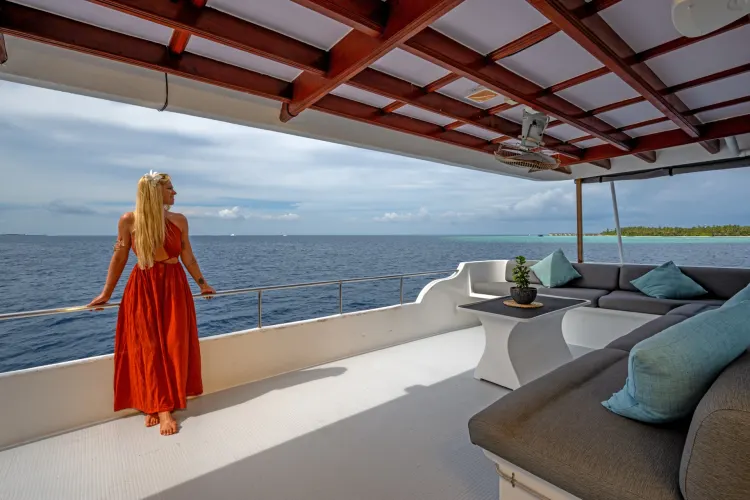 Open-air deck on board AMBA