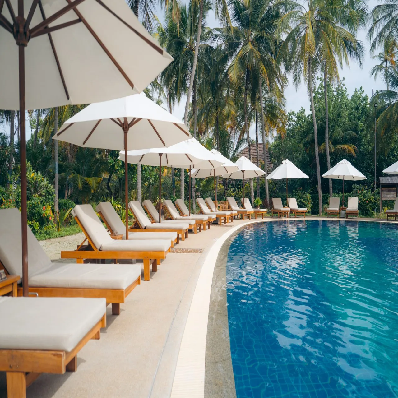 Swimming Pool at Bandos Maldives on Bandos, Maldives