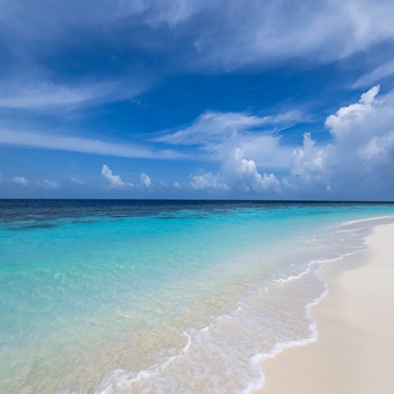 Beach at Diamonds Athuruga on Athuruga, Maldives