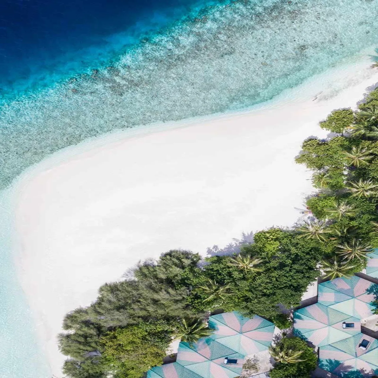 Exterior of Embudu Village on Embudu, Maldives