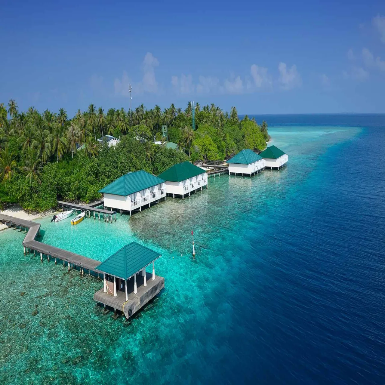 Room Water Villa at Embudu Village on Embudu, Maldives