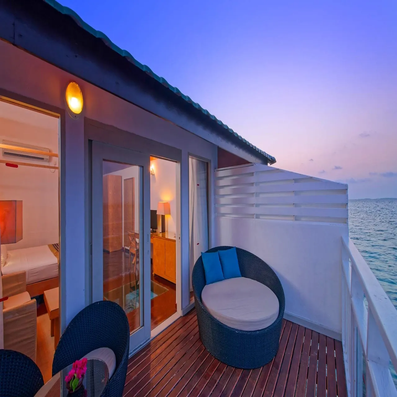 Room Water Villa at Embudu Village on Embudu, Maldives