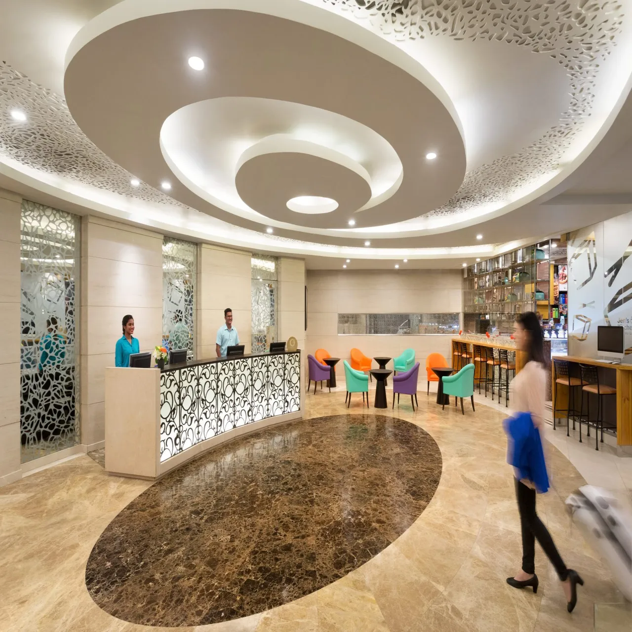 Lobby at Hotel Jen Malé by Shangri-La on Malé, Maldives