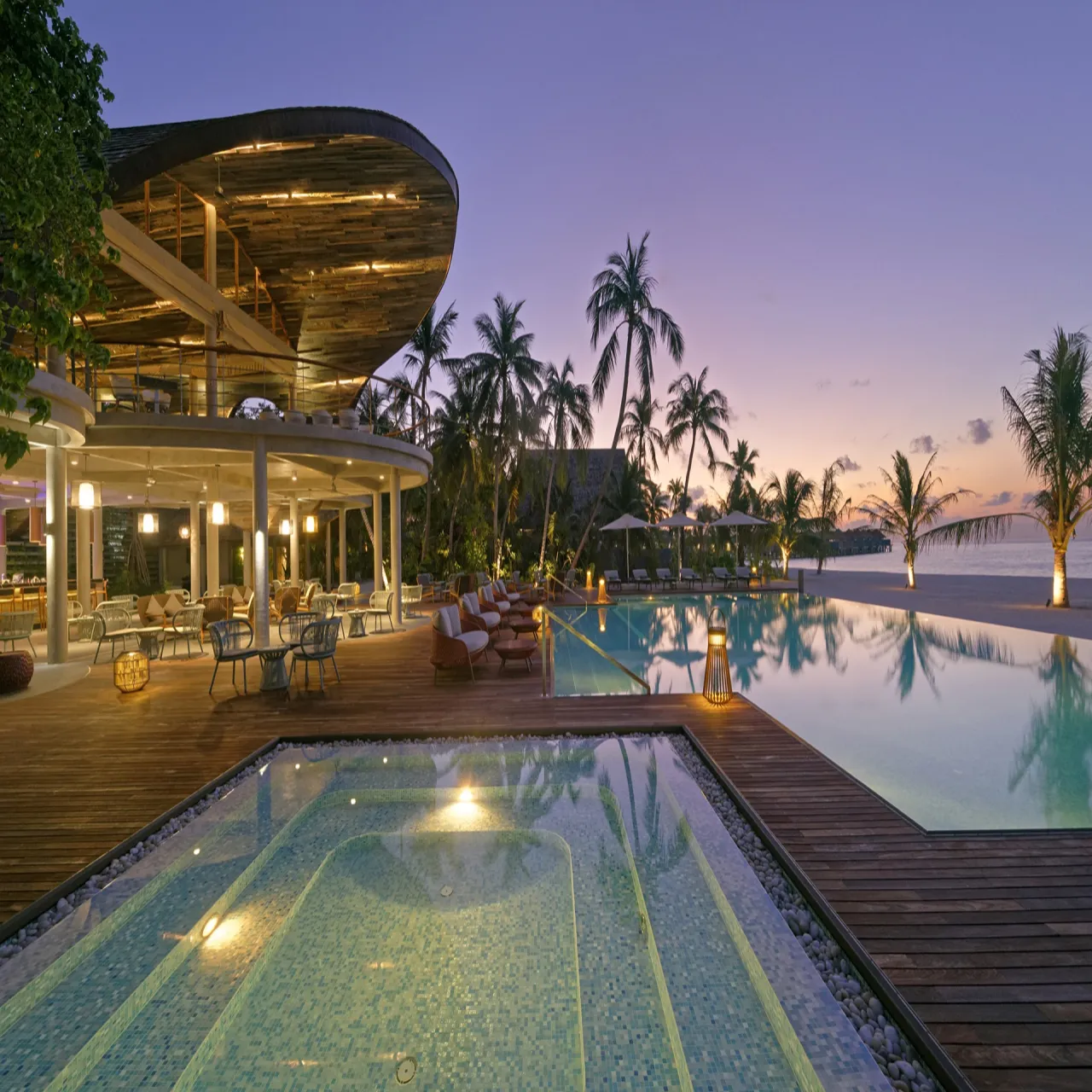 Pool at OUTRIGGER Maafushivaru on Maafushivaru, Maldives
