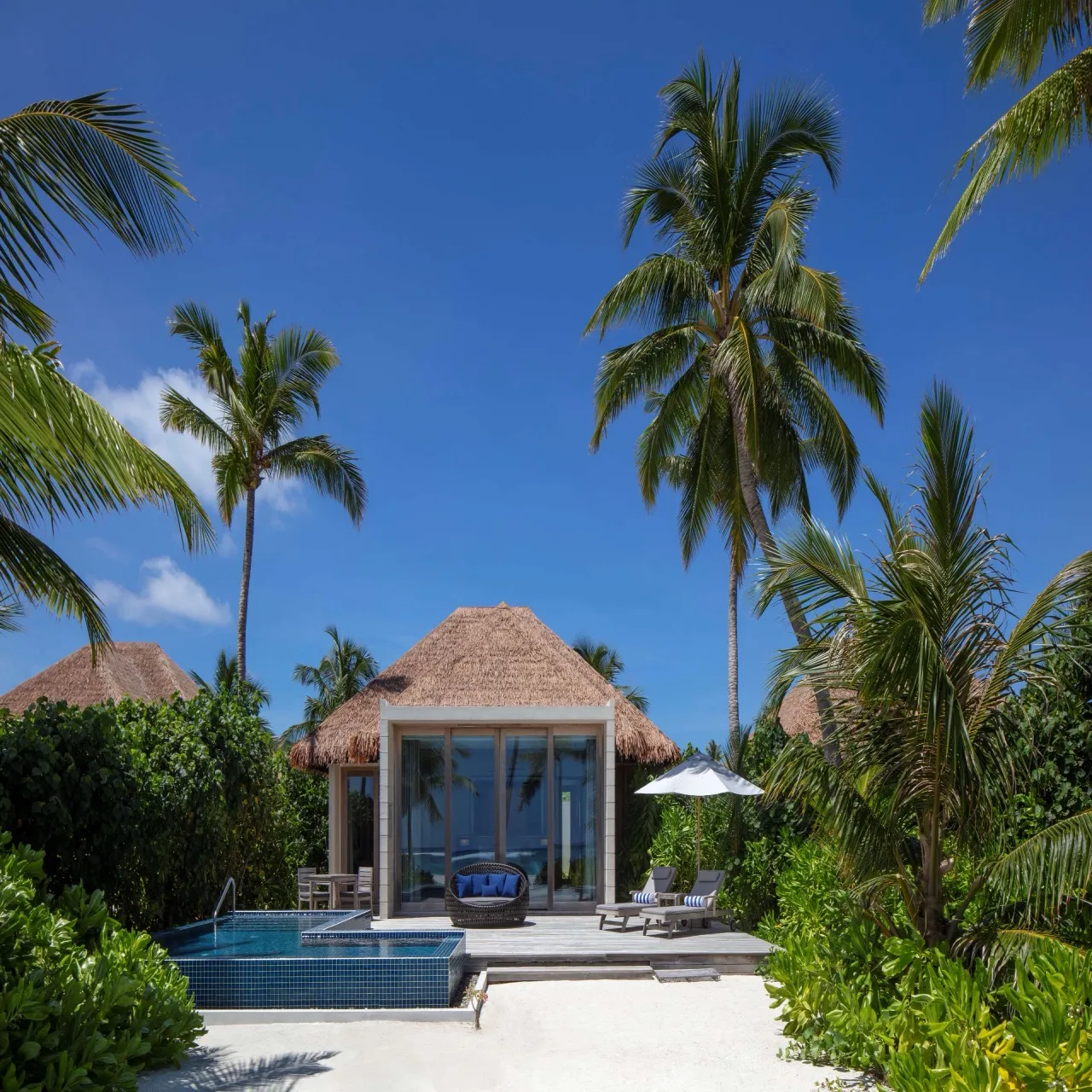 Beach at Radisson Blu Resort Maldives on Fenfushi, Maldives