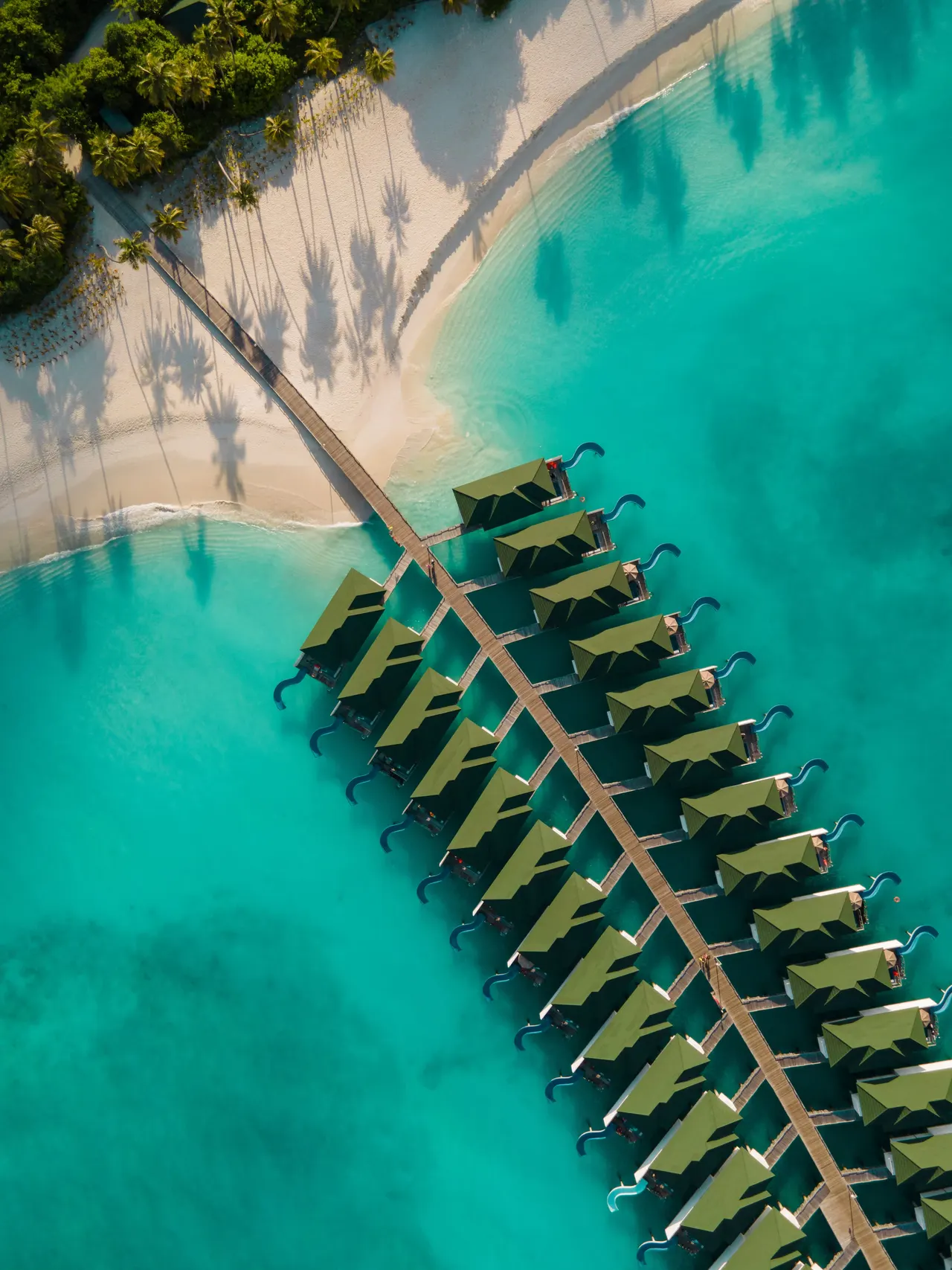 Aerial view of Siyam World, Maldives