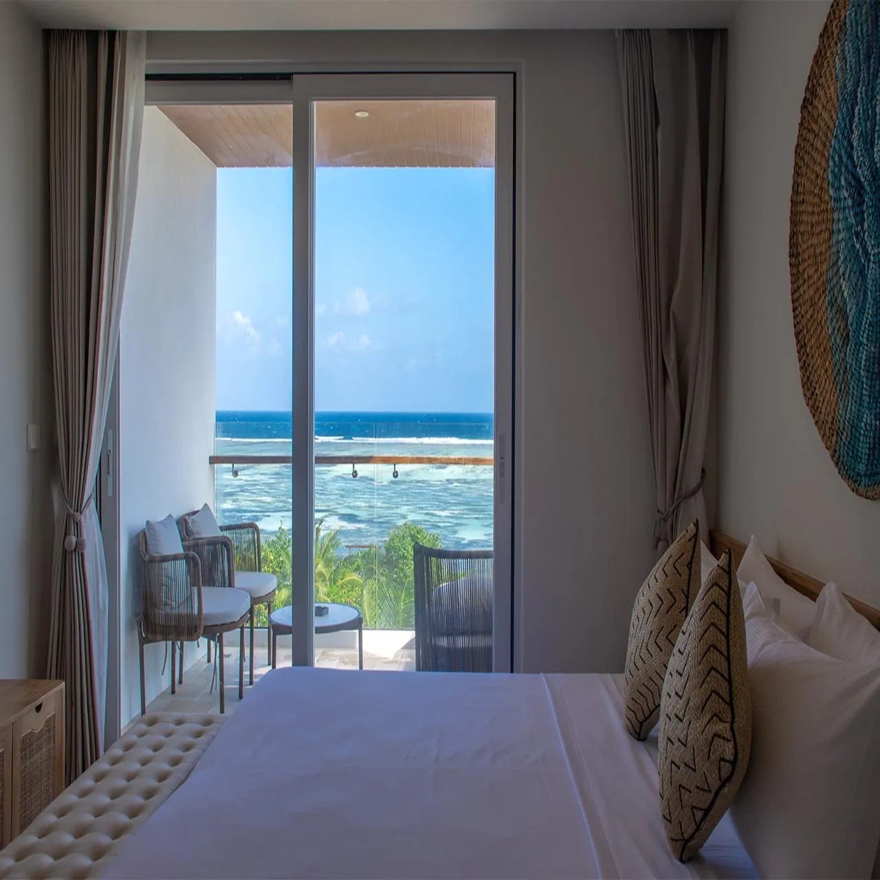 Beach at Stone Beach Club on Dhiffushi, Maldives