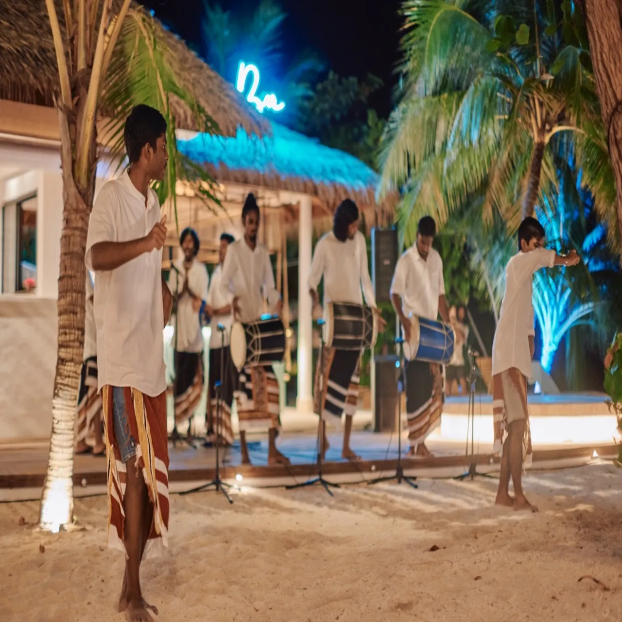 Dining at Stone Hotels Dhiffushi on Dhiffushi, Maldives