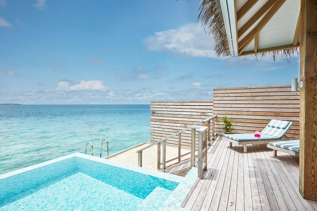 Dolphin ocean villa at Sun Siyam Iru Veli, Maldives