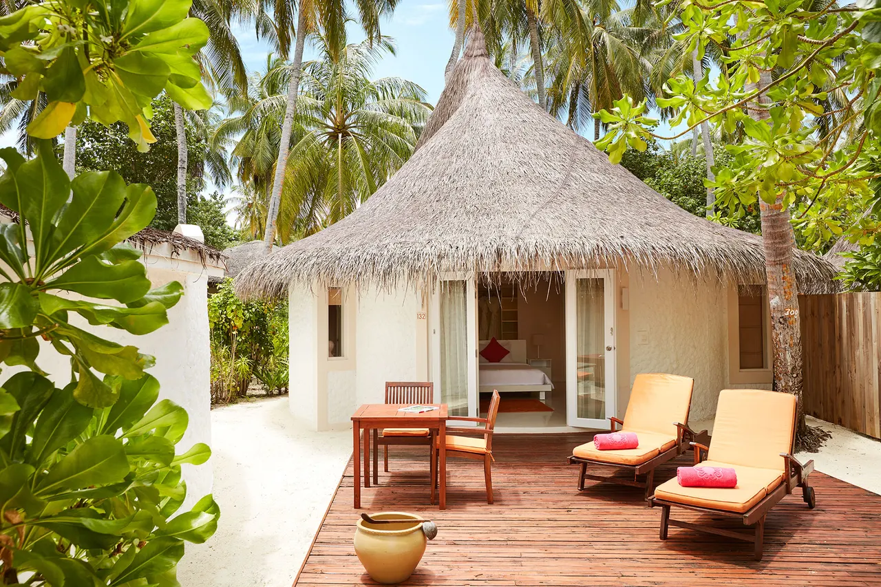 Beach villa pool at Sun Siyam Vilu Reef, Maldives