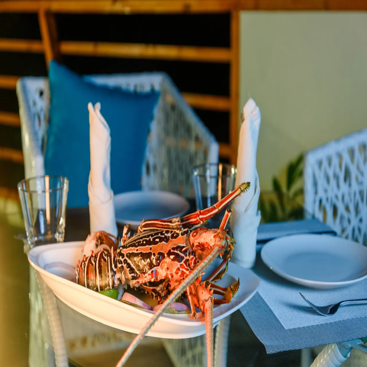 Dining at White Sand Dhigurah on Dhigurah, Maldives