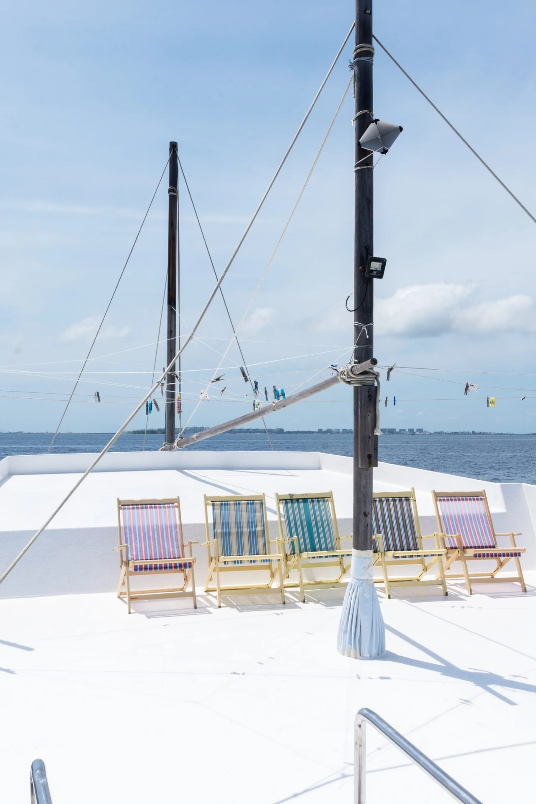 Gulfaam sundeck set up for enjoying the tropical Maldives sunshine